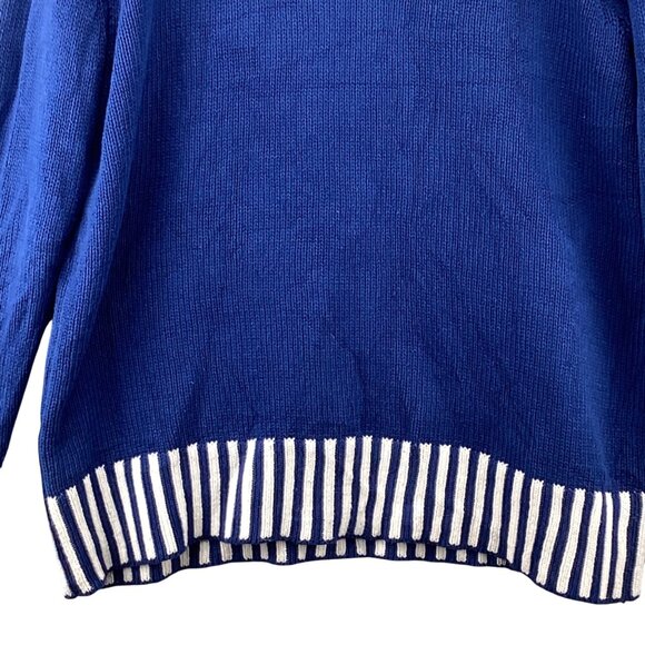 Christmas Men’s Sweater Santa Jingle Blue Size XL Xlarge‎ Booty Santa Bells - Picture 10 of 12